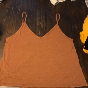 Orange tank cami, size medium
